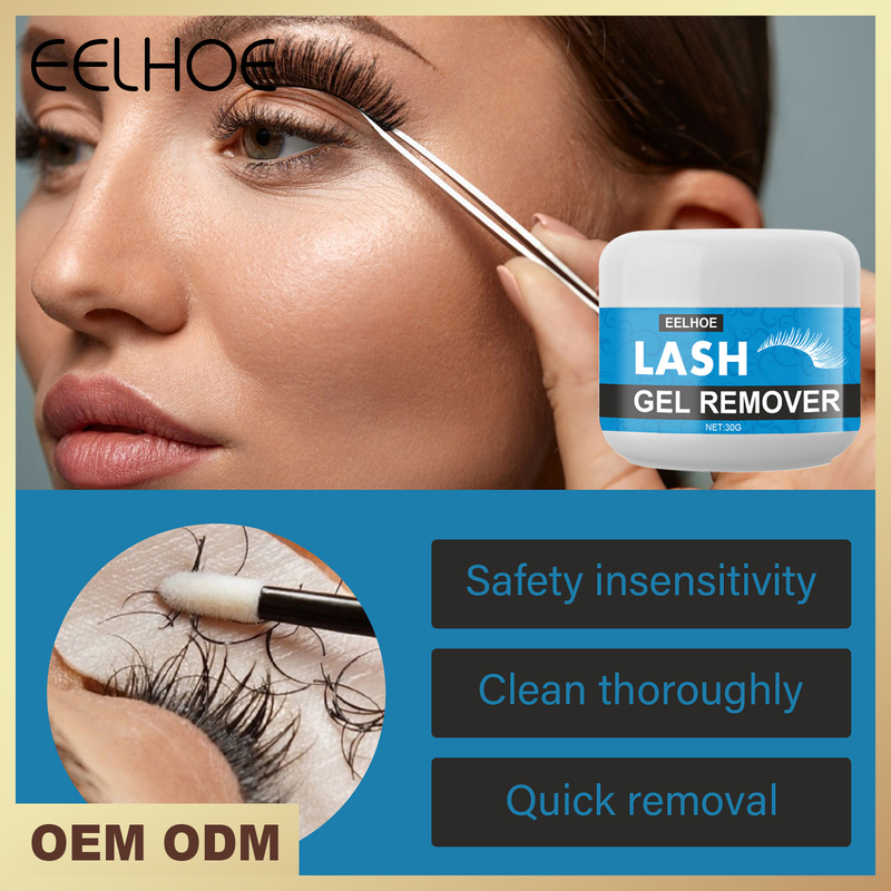 EELHOE grafting false eyelash gentle, fast and non irritating eye black remover_voghion.com