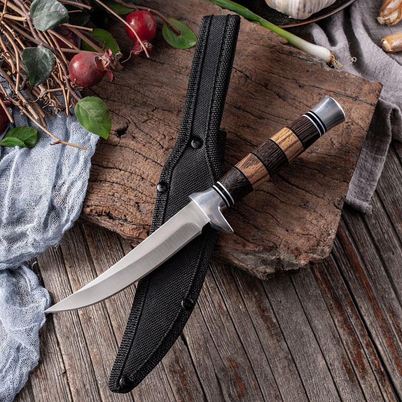 Multi-purpose Small Handheld Meat Straight BBQ Dining Peeling Outdoor Portable Fruit Knife Stainless Steel_voghion.com