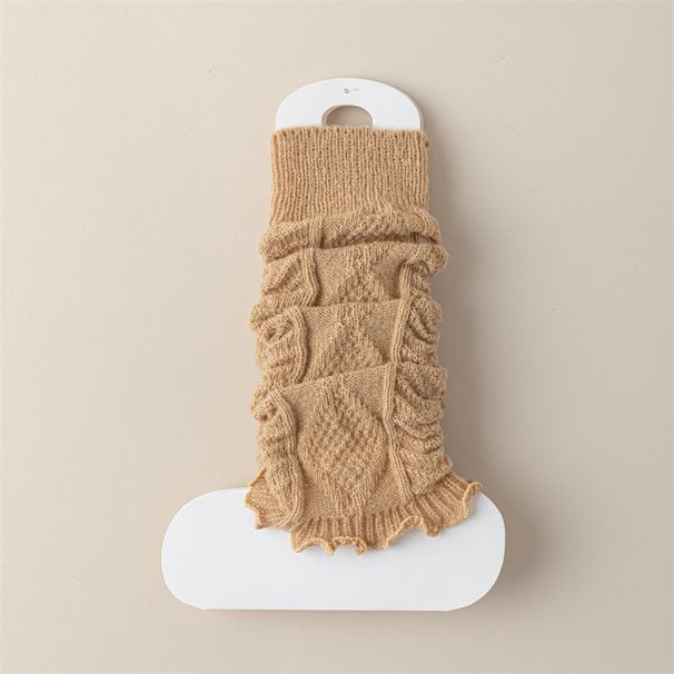 Calcetines de punto nuevos para otoño e invierno, estilo Y2K, calentadores de piernas cálidos, estilo japonés y coreano, diseño trenzado, ideales para actividades al aire libre. Calcetines de felpa a la moda._voghion.com