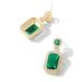 Collier vert populaire boucles d'oreilles bague niche féminine design sens clavicule chaîne tout assorti bijoux costume_voghion.com