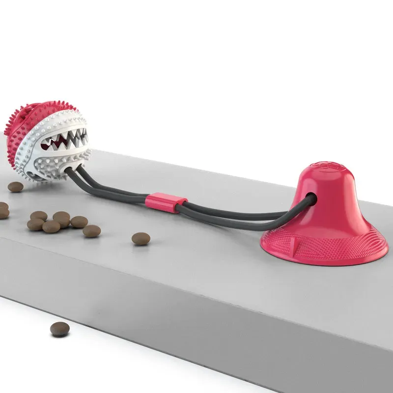 Interactive Suction Cup Dog Toy Large Dog Ball Toys Suction Cup Ropes Interactive Leaking Slow Feeder Chew Toy Toothing Clean_voghion.com