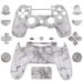 Gëeegent fir PS4 Slim komplett Set vu Grëff Shell PS4 JDM 040 Waassertransfer personaliséiert Shell Material Reparatur Ersatz Knäppchen_voghion.com