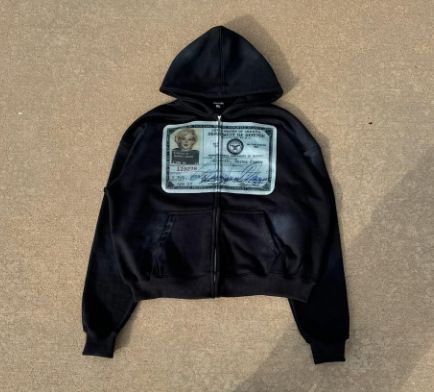 2025 Harajuku ID Card Print Hoodie Kapuzenjacke im Reißverschlussstil_voghion.com