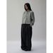 Women's Clothing Soft & Structured Wool Blend Cardigan – Oversized Loose Fit Open Front Knit Sweater In Grey & Black_voghion.com