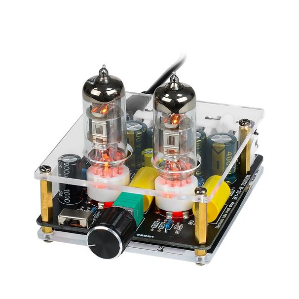 Pré-amplificador valvulado 6j3 atualizado Amplificadores HiFi Pré-amplificador valvulado Bile Buffer Auido Amp Alto-falante Amplificador de som Home Theater DIY_voghion.com