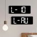 17.3" Modern LED Wall Clock With Colorful Display, Alarm, Temperature & Humidity Sensor – Stylish Home Decor_voghion.com