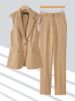 Abbigliamento da donna Nuovo autunno di alta qualità Slim Temperamento Gilet professionale Due pezzi Suit_voghion.com
