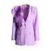 Women's Clothing Temperamental commuting one button V neck suit 2024 new design sense splicing three dimensional large plate flower suit jacket_voghion.com