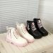 Mother & Kids Short Boots Fashionable Girls' Fashion Winter Boots - Soft Sole Ankle Boots For Kids, Stylish & Comfortable, Pink & Black, Sizes 26-37_voghion.com