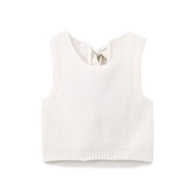 Abbigliamento donna autunno 2024 nuovo gilet moda strada, maglione papillon, gilet_voghion.com