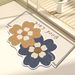 Small Fresh Floor Mats With Flowers, Non Slip Absorbent Mats For Bathroom Door, Toilet Mats, Quick Drying Mats For Bathroom_voghion.com
