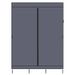 Armadio portatile con appendiabiti grigio 71, scaffale organizer per riporre gli abiti_voghion.com