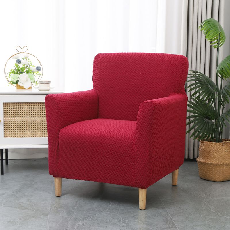 Dehnbarer Jacquard-Sesselbezug für einen Sessel – Staubdichter Sofaschutz mit elastischem Saum_voghion.com