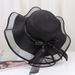 Wide Brim Bowknot Ribbon Beach For Women Summer Outdoor Sunshade Fashion Round Top Straw Hat Trendy_voghion.com