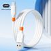Digitex Liquid Silicone Compatible With Huawei Android Type-C Mobile Phone Flash Fast Charging Data Cable Orange Head_voghion.com