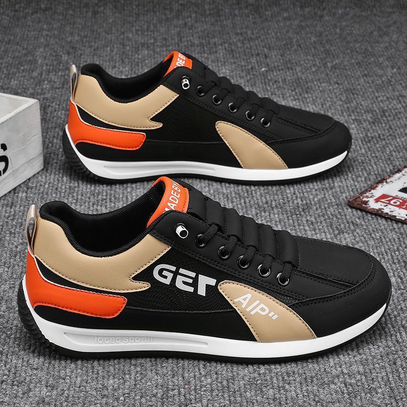 2024 New One Foot Staring Autumn and Winter Sports Board Running Lightweight Men's Casual Thick Sole Bean Shoes_voghion.com