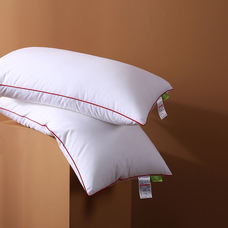 Oreiller en coton, noyau d'oreiller, oreiller domestique simple, oreiller d'hôtel, noyau d'oreiller lavable_voghion.com