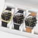 Canvas Bracelet Set Simple High-end Quartz Watch New Calendar Wristwatch Men's Gift_voghion.com
