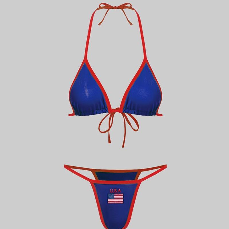 Set reggiseno da donna sexy moda sportiva perizoma intimo intimo sexy senza schienale_voghion.com