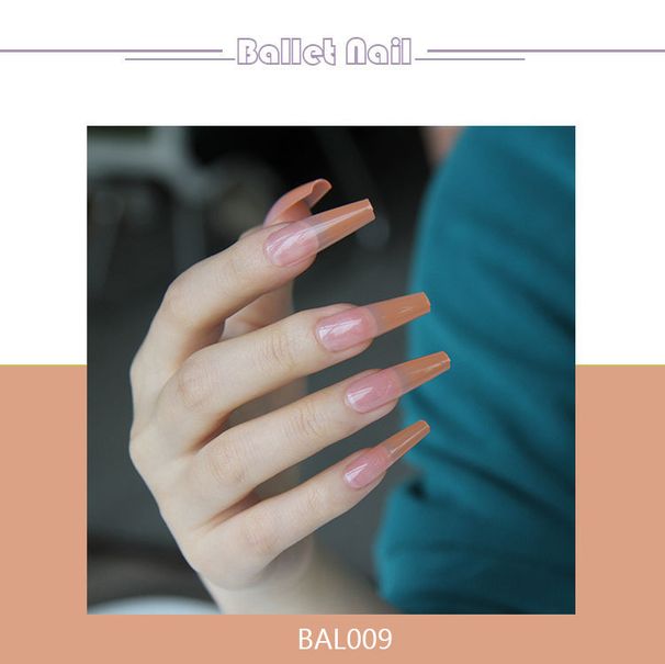 Nagelpflaster Fertige Abnutzung Nagelpflaster Nagelpflaster Nagelpflaster Langes Ballett Farbverlauf Trapezförmige Rüstung_voghion.com