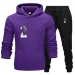 Designers Tracuits Letter Print Sweatsuits 21ss Männer Hoodien Koppelen Casual Pullover Langarm Strooss Hoodie Hosen_voghion.com
