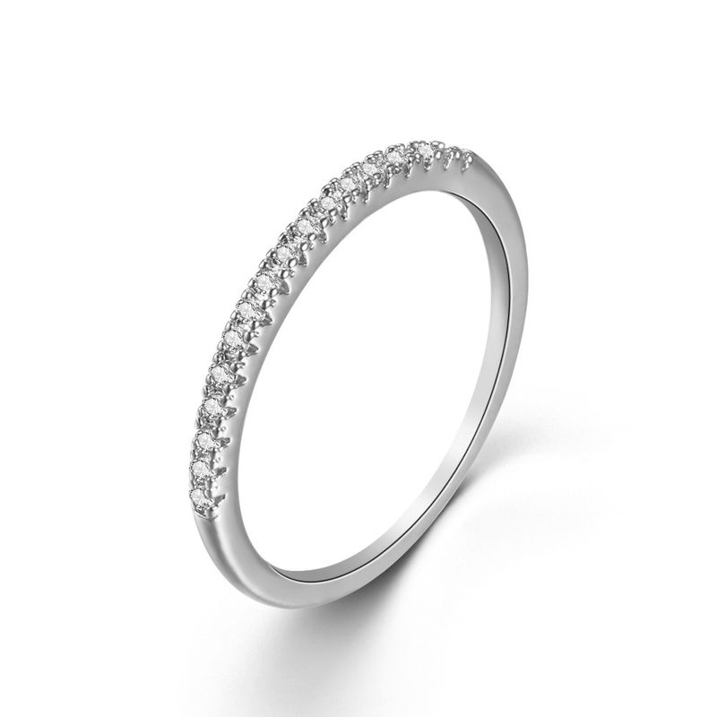 Damenschmuck Mikrogepflasterter Zirkonring High-End-Kombinationsring_voghion.com