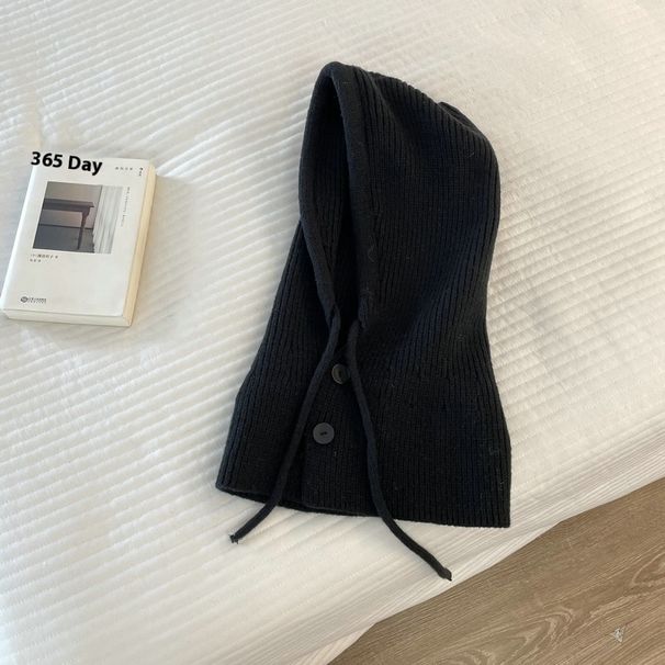 Balaklafa Dames Koreaanse Winter Warme Sjaal Eendelig Oorbeschermer Gebreide Wollen Muts High End_voghion.com