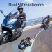 1/2 pezzi Q58 Interfono per casco da moto Auricolare Bluetooth wireless Display LCD Intercomunicador per 2 motociclisti Interfono 500m_voghion.com