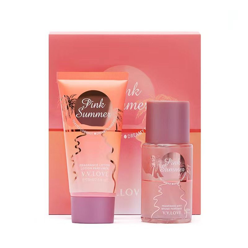 Explosives Spray Body Cream Two Piece Women's Perfume Gift Box Set_voghion.com