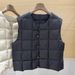 90 White Duck Inner Wear 2025 Autumn Winter Down Jacket Women New Warm Vest Plaid Sleeveless Coat_voghion.com
