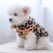 Guangying Djurväst Dockhalsband Leopardtryckt ärmlös tvåbensvalp Hund Pyjamasdräkt Husdjurstillbehör_voghion.com