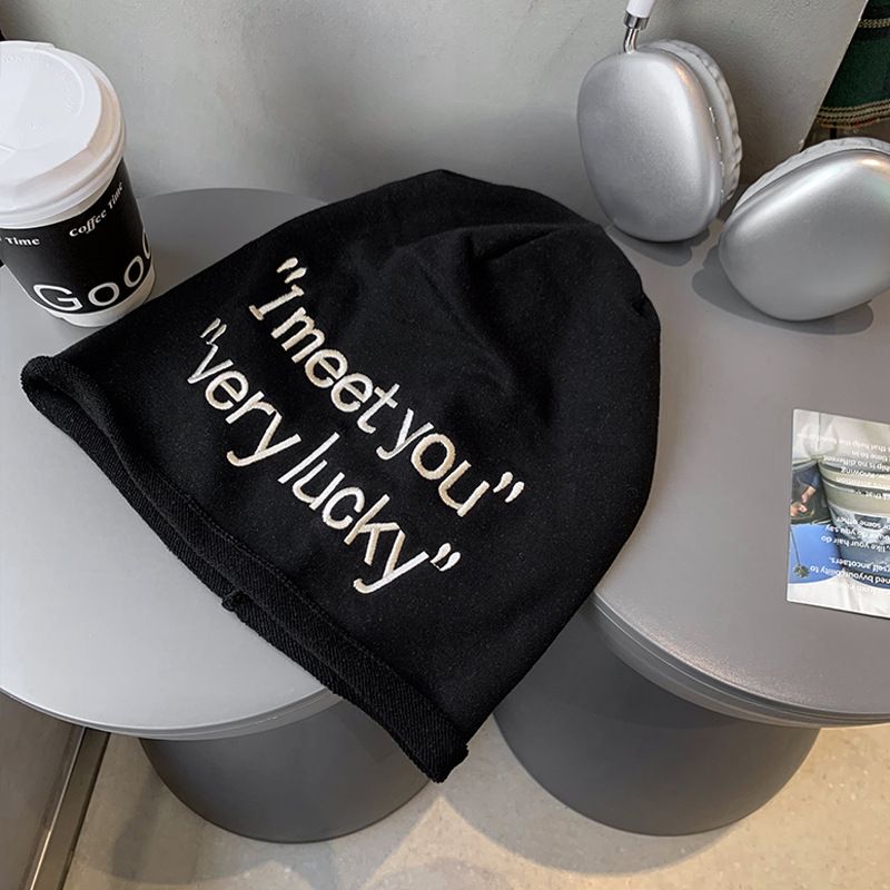 Sweet And Cool Large Version Hat For Women Summer Pile Hat Thin Style Trendy Hip Hop Pullover Cold Hat Makes The Face Look Small_voghion.com