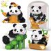 HUIQIBAO Mini Cute Panda Micro Building Blocks 3D Diamond Model Animals Bricks DIY City Construction Toys for Children Kids Gift_voghion.com