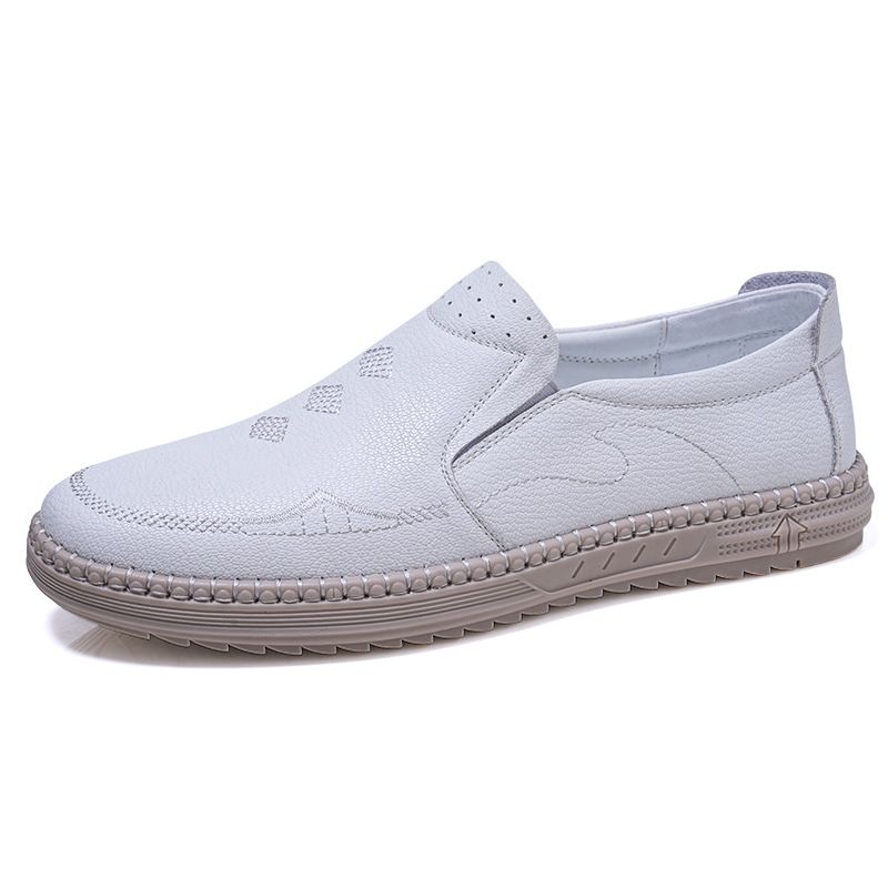 Hierscht Moudetrend Spitz Casual Lieder Britesch Retro Lazy Business Bean Härenschuhe_voghion.com