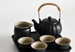 Hotel Kung Fu Tea, teiera singola da quattro tazze, semplice, piccolo set, per uso personale, in stile giapponese, con manico laterale_voghion.com