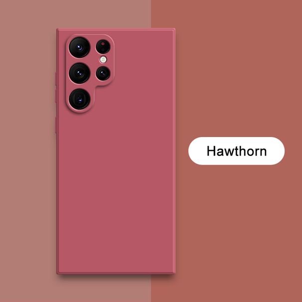 Custodia in silicone liquido quadrato per Galaxy S23 Ultra S22 Plus S21 FE S20 Note 20 10 Custodia protettiva in tessuto morbido per telefono_voghion.com