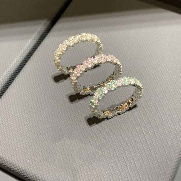 Anello da donna a forma di spiga di grano in argento Sterling S925, nuovo, transfrontaliero, con montatura a pavé, anelli di coppia impilabili, resistenti allo sbiadimento, regalo per_voghion.com