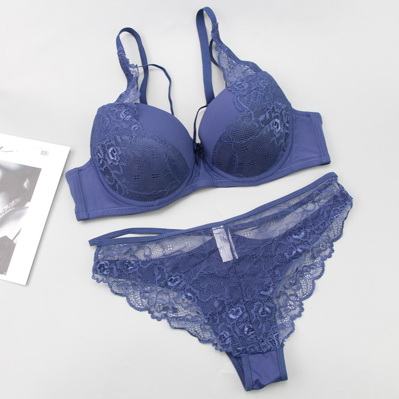 Nouvell brezšivno žensko spodnje perilo seksi čipkasto push up bralette oddelek zračni ženski veliki modrčki kompleti plus size perilo_voghion.com