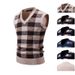 Strickweste für Herren, Weste im neuen Herbst- und Winterstil, schlichter, lässiger karierter Jacquardpullover für Jugendliche_voghion.com