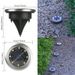 Luci solari da giardino, impermeabili, a LED, per esterni, per l'illuminazione di vialetti, cortili e patii - Bianco caldo/bianco freddo (opzioni 1/4/8 LED)_voghion.com