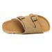 Women's Summer Cork Sandals - Unisex Adjustable Buckle Slides With Suede Leather (Comfortable Flat Beach Shoes For Men & Women)_voghion.com