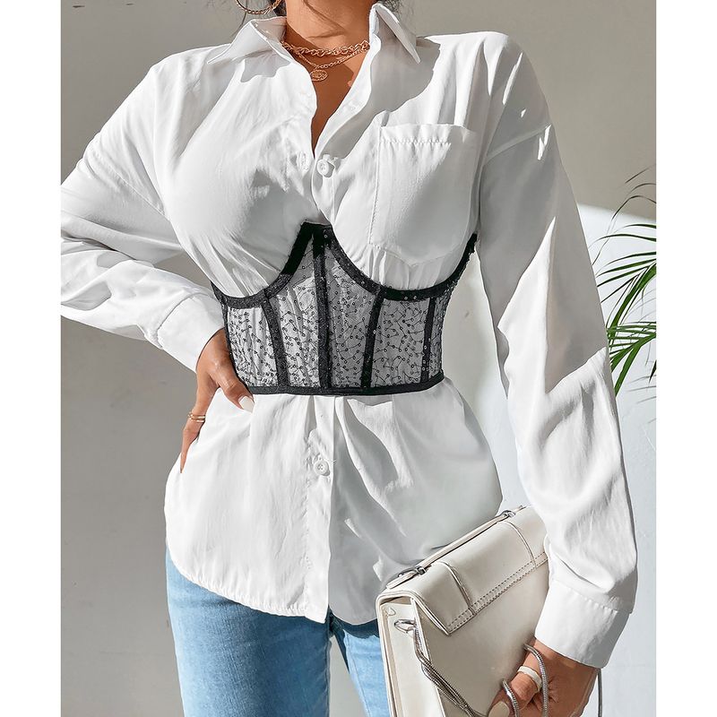 Women's clothing fashion outside take street small vest bead piece girdle waist underwire fishbone lace-up slim waist seal_voghion.com