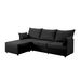 93.7' Sectional Sofa With Ottoman_voghion.com
