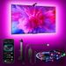 Smart TV Sync RGB LED Ambient Light Strip - Camera Sync Screen Mirroring, 24-Key Remote & Bluetooth Control, 5050 SMD RGBIC, CE Certified_voghion.com