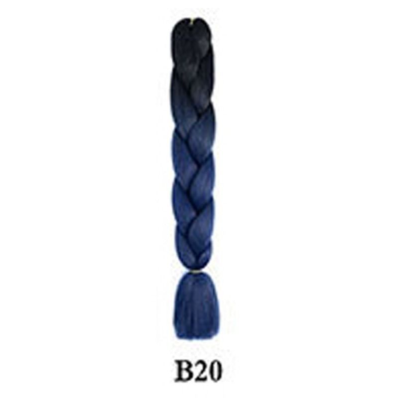 [Multi color] New version of big braids African dreadlocks wig braids ponytail chemical fiber high temperature silk colored big braids_voghion.com