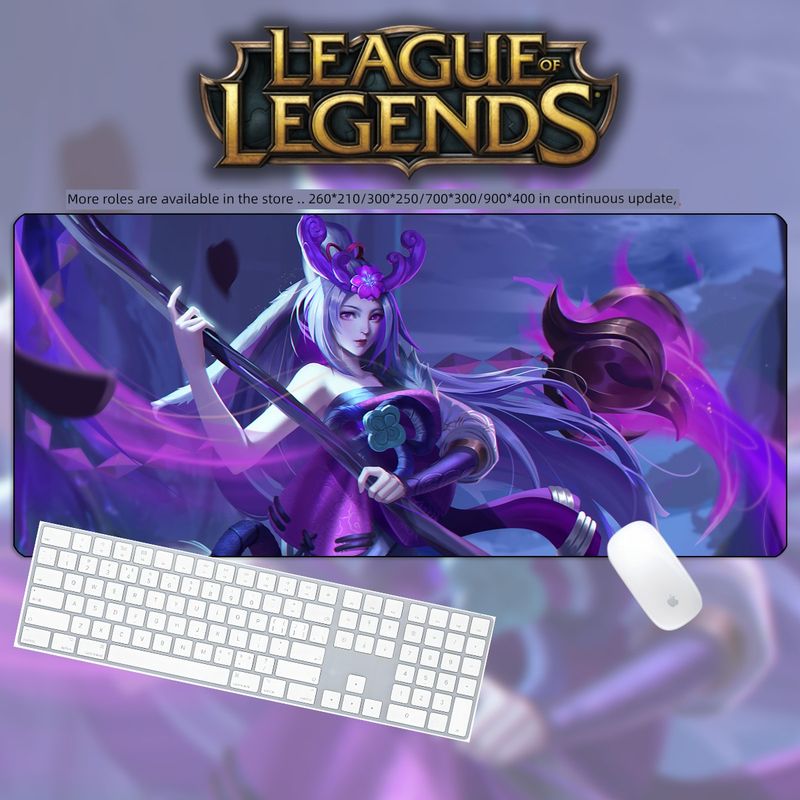 Unbeatable Quality Shy Berellia Mouse Lol League Of Legends Peripheral Oversized HD Lock Edge Desk Keyboard Pad_voghion.com