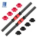 1Pair 35CM Manubri Barre Bilanciere Manubri Collegamento Tubo in Acciaio con Superfici di Impugnatura Antiscivolo Standard con Collari Spinlock_voghion.com