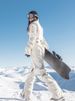 【Velvet Quilted】New Ski Suit For Women Double Board Slim Fit Equipment Bib Pants_voghion.com