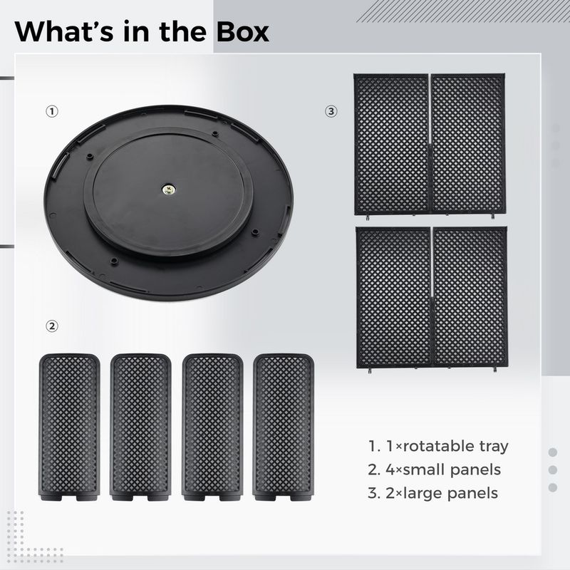 Rotierender Kaffee-Organizer – 4-Fächer-Aufbewahrung auf der Arbeitsplatte_voghion.com