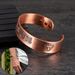 Meathly Pure Copper Bracelets Magnetic JESUS 15mm Adjustable High Magnet Cuff Bangles Vintage Health Energy Jewelry Resizable_voghion.com